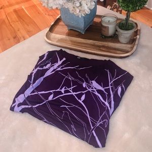 ZAP Whimsical Women’s Top in Purple w/ Design